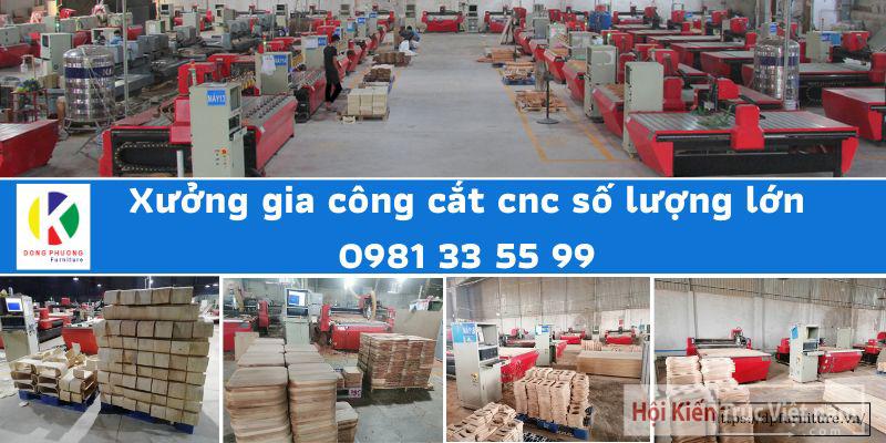 Xưởng gia công cắt CNC gỗ số lượng lớn tại Bình Dương, Đồng Nai, HCM