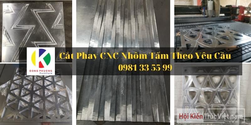 Nhận cắt CNC, phay CNC nhôm tấm tại HCM, Bình Dương, Đồng Nai