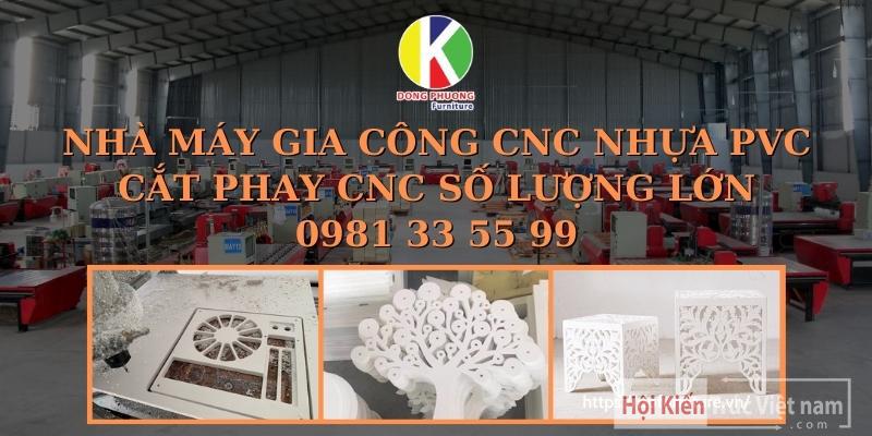 Nhà máy gia công CNC nhựa PVC theo yêu cầu tại Tphcm