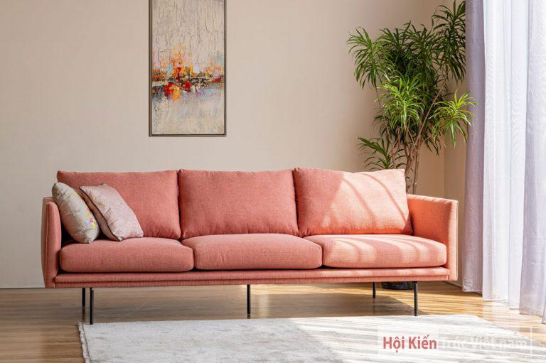 Sofa 3 chỗ PENNY – vải màu cam