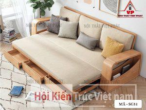 Sofa Giường Đa Năng Gỗ Sồi – Mã SG14