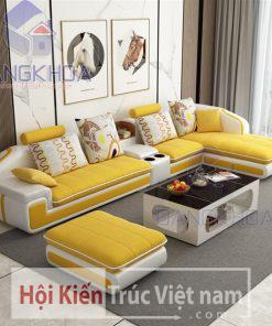 Sofa nỉ cho phòng khách rộng – SFDK43