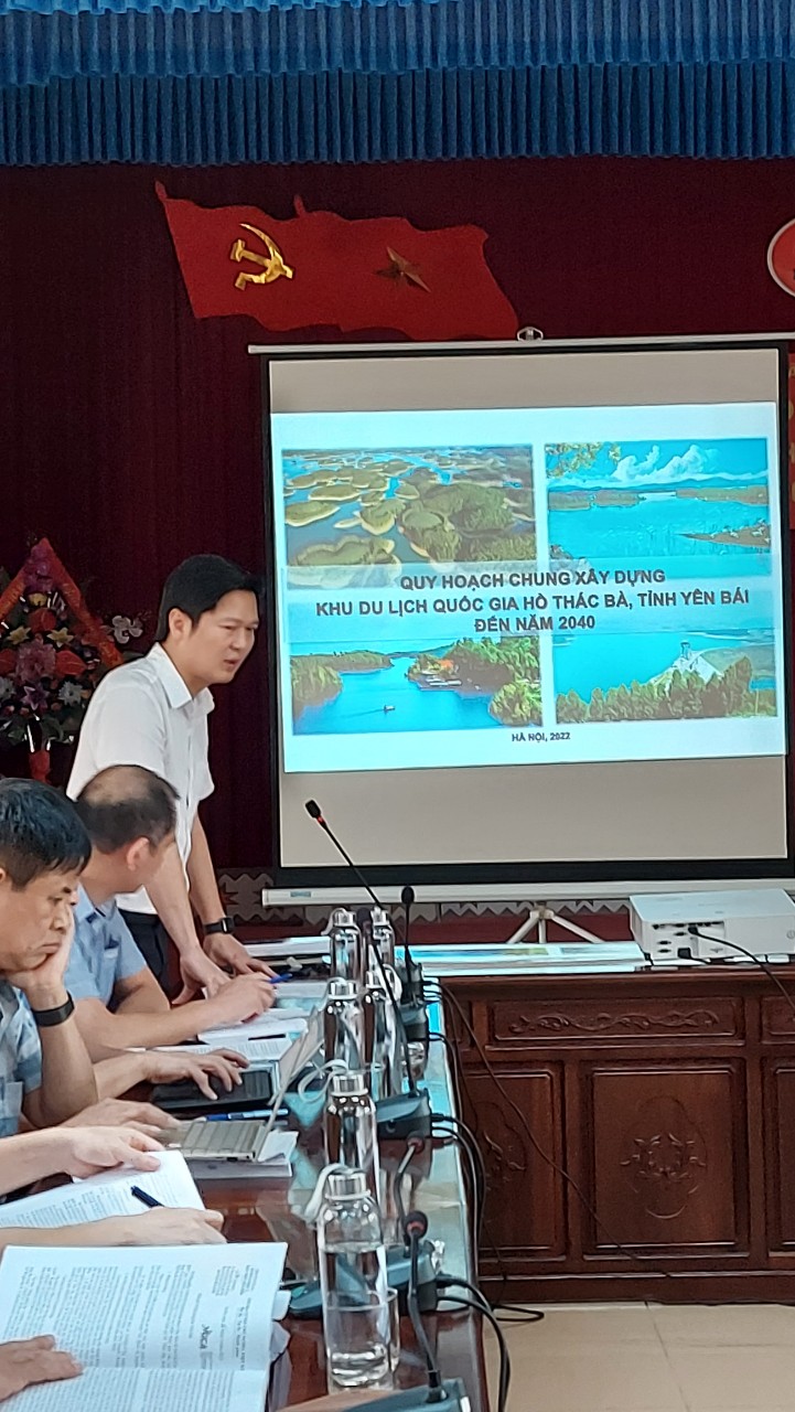 Hội nghị thẩm định nội bộ Đồ án Quy hoạch chung xây dựng Khu du lịch quốc gia Hồ Thác Bà đến năm 2040